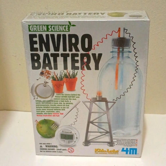 New Green Science Enviro Battery Kit Factory Sealed Home School Projects - Picture 1 of 13